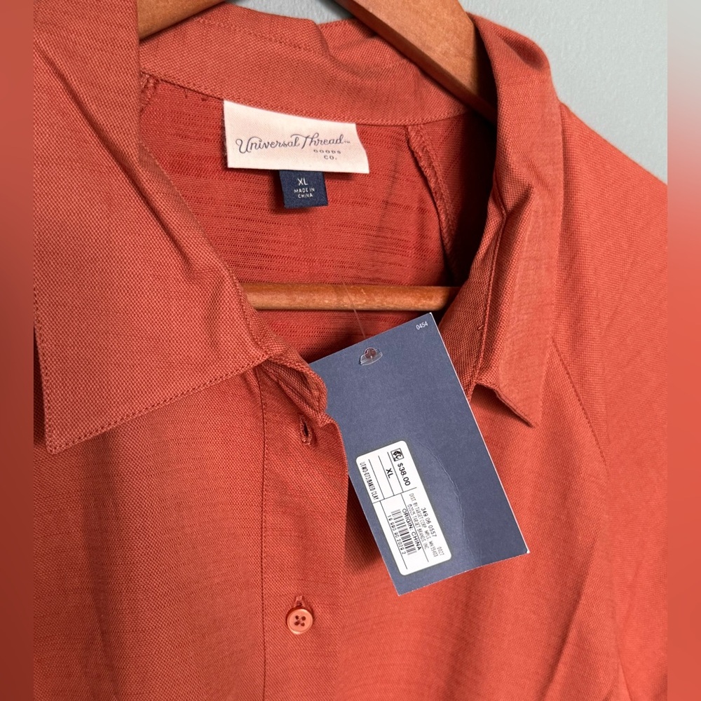 NWT Short Sleeve Button-Down Mini Shirtdress Univ… - image 6